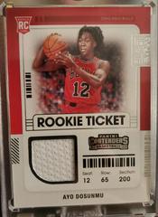Ayo Dosunmu Basketball Cards 2021 Panini Contenders Rookie Ticket Swatches Prices