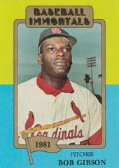 Bob Gibson #174 Baseball Cards 1980 Baseball Immortals Prices
