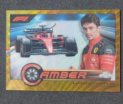 Charles Leclerc [Gold Wave Refractor] #CAM-CLII Racing Cards 2023 Topps Chrome Formula 1 Camber Prices