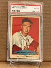 Red Schoendienst Baseball Cards 1954 Red Heart Prices