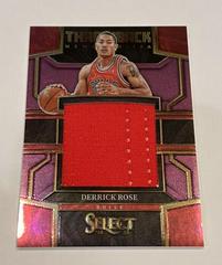 Derrick Rose [Purple] #TM-DR Basketball Cards 2022 Panini Select Throwback Memorabilia Prices