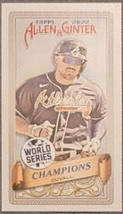Adam Duvall #WSC-14 Baseball Cards 2022 Topps Allen & Ginter World Series Champions Mini Prices