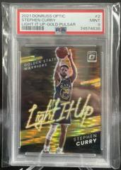 Stephen Curry [Gold Pulsar] Basketball Cards 2021 Panini Donruss Optic Light It Up Prices