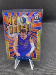 Luka Doncic [Gold Wave] Basketball Cards 2021 Panini Donruss Optic My House Prices