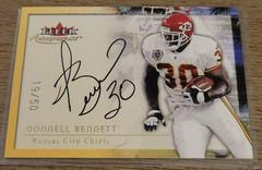 Donnell Bennett [Gold] Football Cards 2000 Fleer Autographics Prices