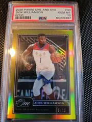 Zion Williamson [Gold] Basketball Cards 2020 Panini One and One Prices