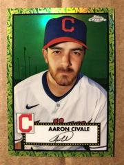 Aaron Civale [Green Yellow] #411 Baseball Cards 2021 Topps Chrome Platinum Anniversary Prices