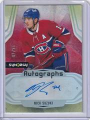 Nick Suzuki [Red] Hockey Cards 2021 Upper Deck Synergy Autographs Prices