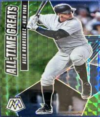 Alex Rodriguez [Green] #ATG11 Baseball Cards 2021 Panini Mosaic All Time Greats Prices