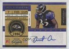 Anthony Allen [Autograph] #110 Football Cards 2011 Playoff Contenders Prices