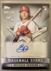 Brendan Donovan [Black] #BSA-BD Baseball Cards 2022 Topps Update Stars Autographs Prices