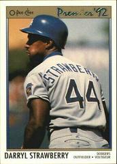 Darryl Strawberry #179 Baseball Cards 1992 O Pee Chee Premier Prices