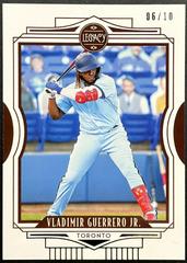 Vladimir Guerrero Jr. [Gold] #8 Baseball Cards 2021 Panini Chronicles Legacy Prices