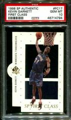 Kevin Garnett #FC17 Basketball Cards 1998 SP Authentic First Class Prices