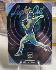 Justin Verlander [Holo] Baseball Cards 2022 Panini Donruss Optic Lights Out Prices