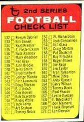 Checklist 132-218 [Green Print on Back] #219 Football Cards 1968 Topps Prices