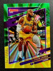 LeBron James [Green Laser] #12 Basketball Cards 2021 Panini Donruss Prices