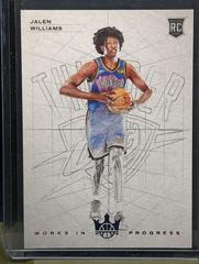 Jalen Williams [Violet] #12 Basketball Cards 2022 Panini Court Kings Works in Progress Prices