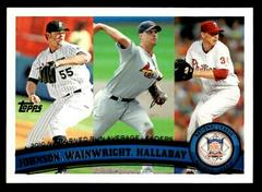 Adam Wainwright, Josh Johnson, Roy Halladay [Diamond] #82 Baseball Cards 2011 Topps Prices