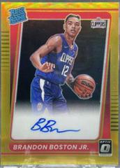 Brandon Boston Jr. [Gold Signature] Basketball Cards 2021 Panini Donruss Optic Prices
