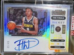 Peyton Watson [SP Variation Autograph The Finals Ticket] #107V Basketball Cards 2022 Panini Contenders Prices