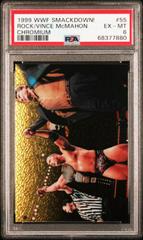 Shane McMahon, The Rock, Vince McMahon #55 Wrestling Cards 1999 WWF SmackDown Chromium Prices