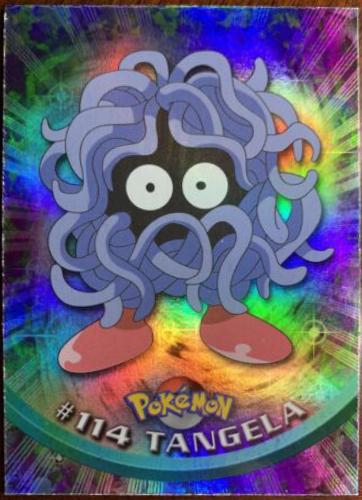 Tangela [Rainbow Foil] #114 Pokemon 2000 Topps TV