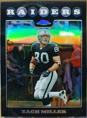 Zach Miller #TC105 Football Cards 2008 Topps Chrome Prices