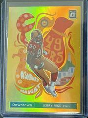 Jerry Rice [Gold] #30 Football Cards 2021 Panini Donruss Optic Downtown Prices