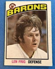 Len Frig #352 Hockey Cards 1976 O-Pee-Chee Prices