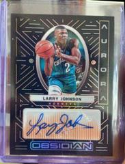 Larry Johnson [Orange] Basketball Cards 2021 Panini Obsidian Aurora Autographs Prices