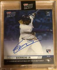 Vladimir Guerrero Jr. [Autograph Blue] #137B Baseball Cards 2019 Topps Now Prices