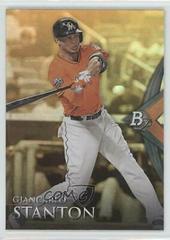 Giancarlo Stanton [Gold] Baseball Cards 2014 Bowman Platinum Prices