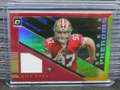 Nick Bosa [Red and Yellow] Football Cards 2019 Donruss Optic Rookie Phenoms Prices