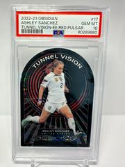 Ashley Sanchez [Red Pulsar] Soccer Cards 2022 Panini Obsidian Tunnel Vision Prices