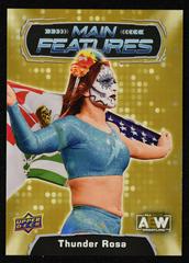 Thunder Rosa [Gold] Wrestling Cards 2022 Upper Deck AEW Main Features Prices