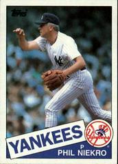Phil Niekro #40 Baseball Cards 1985 Topps Prices