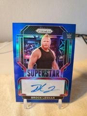 Brock Lesnar [Blue Prizm] #SA-BLS Wrestling Cards 2022 Panini Prizm WWE Superstar Autographs Prices