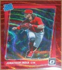 Jonathan India [Red Wave] Baseball Cards 2021 Panini Donruss Optic Prices