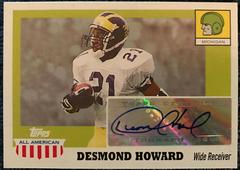 Desmond Howard Football Cards 2005 Topps All American Autograph Prices