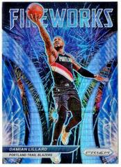 Damian Lillard [Hyper Prizm] #11 Basketball Cards 2021 Panini Prizm Fireworks Prices