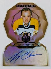 Gerry Cheevers [Gold Autograph] Hockey Cards 2020 SP Signature Edition Legends Decagons Prices