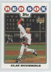 Clay Buchholz [Gold] Baseball Cards 2008 Topps Prices