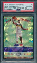 Zion Williamson Basketball Cards 2019 Panini Contenders Optic Lottery Ticket Prices