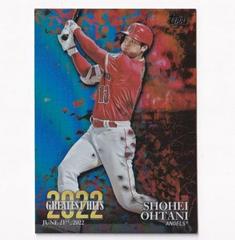 Shohei Ohtani [Blue] Baseball Cards 2023 Topps 2022 Greatest Hits Prices