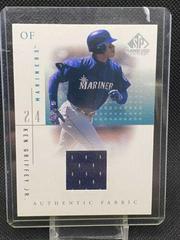 Ken Griffey Jr. [Mariners] Baseball Cards 2001 SP Game Used Authentic Fabric Prices