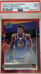 James Wiseman [Auto Choice Red] Basketball Cards 2020 Donruss Prices
