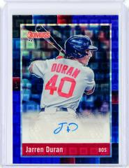 Jarren Duran [Pandora] #R88S-DU Baseball Cards 2022 Panini Donruss Optic Retro 1988 Signatures Prices
