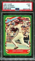 Mike Schmidt #107 Baseball Cards 1987 Fleer Star Stickers Prices