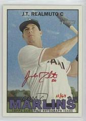 J.T. Realmuto [Red Ink] #ROA-JTR Baseball Cards 2016 Topps Heritage Real One Autographs Prices